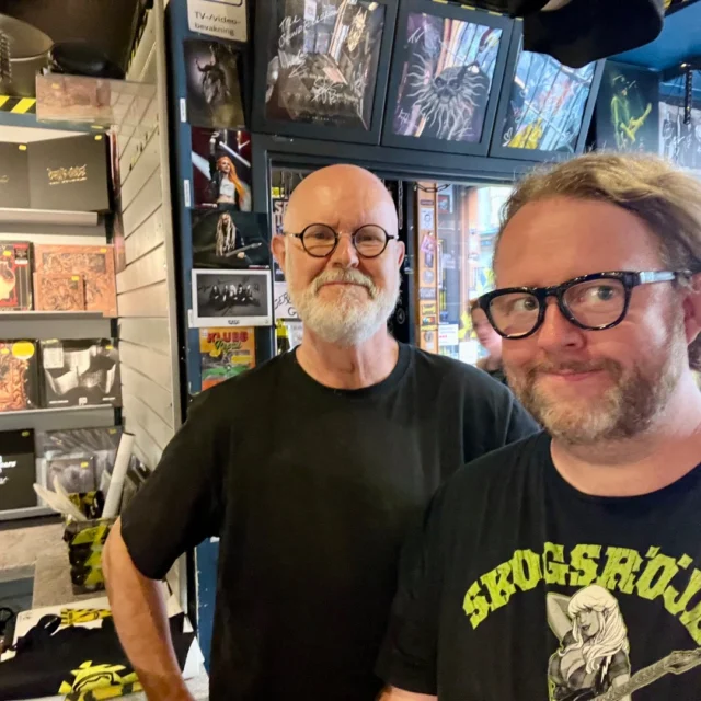 @soundpollutionstore / @soundpollutiondistribution co-founder @calleschewen and @roppongirocks boss Stefan Nilsson in Stockholm today.