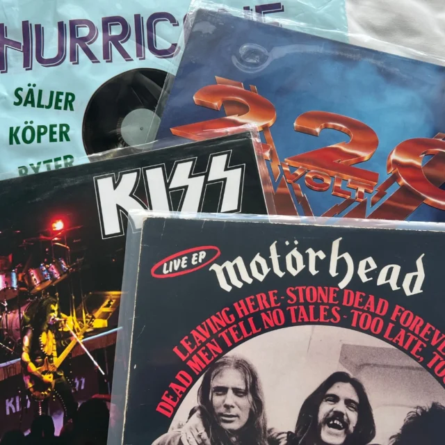 I love second-hand vinyl shopping! Found some goodies today at Hurricane Records and Record Hunter in Stockholm.
