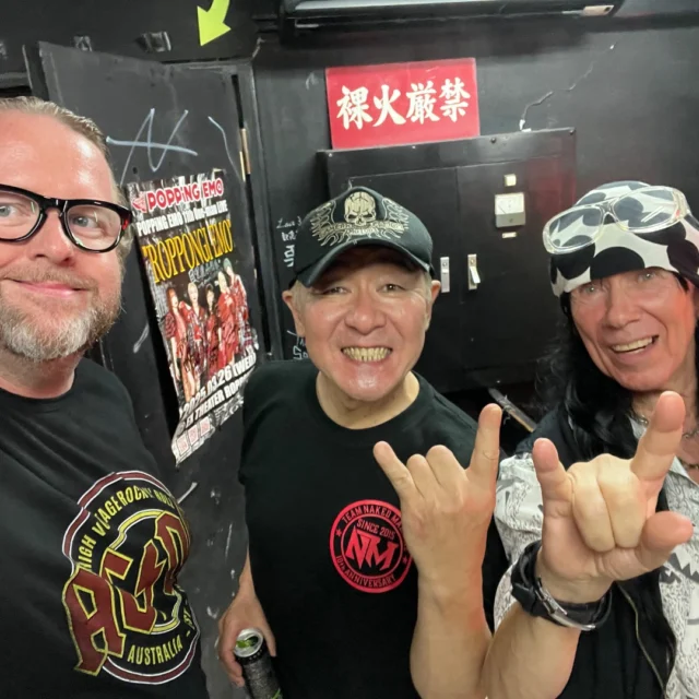Stegan Nilsson of @roppongirocks with Hiro Homma of Naked Machine and Dave Dufort in Tokyo yesterday.
